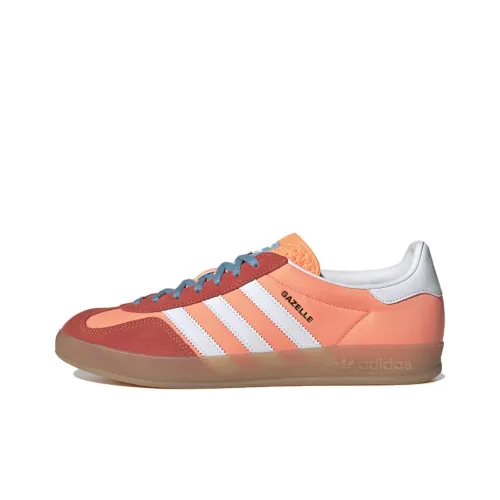 Adidas Originals GAZELLE INDOOR Low Топ Скейтборд Кроссовки Унисекс Белый Оранжевый