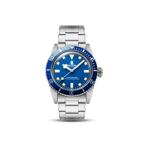 A BATHING APE Механические Мужские Часы 43 мм Синий