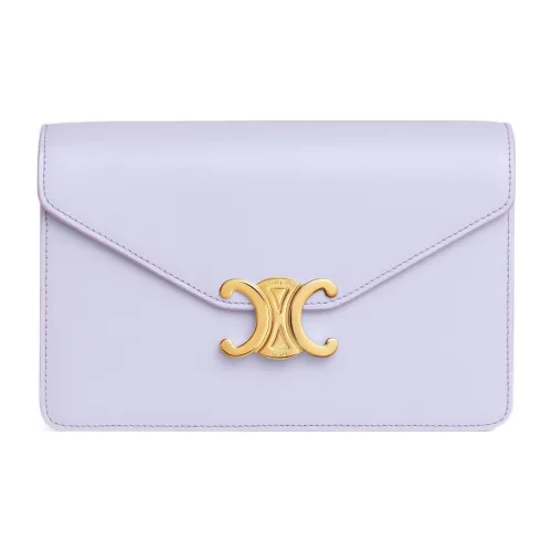 CELINE Triomphe Коровья кожа Кошелек Женские Светло-лавандовый