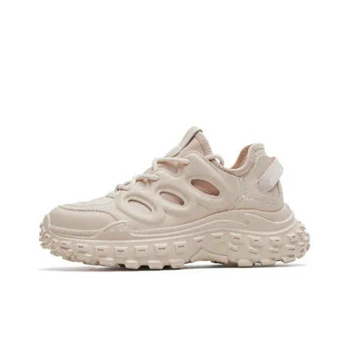 HARSON Низкий топ беговые кроссовки женские молочно-чайный