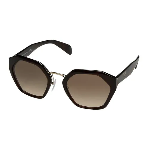 PRADA Солнцезащитные очки Темно-кофейные Женские