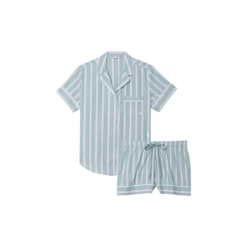 Victoria's Secret VICTORIA'S Secret Пижама Женская Шалфейно-Зеленый Полосы