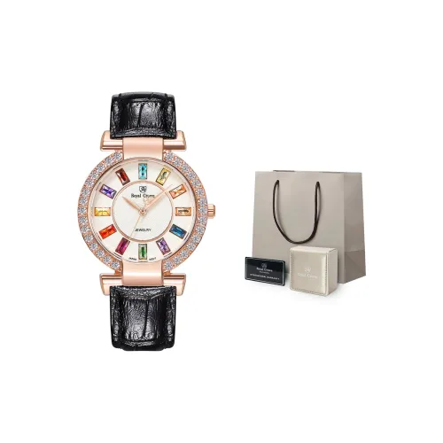 ROYAL CROWN RC Кварцевый механизм Женские часы 36 мм Белый