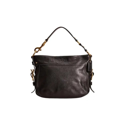 COACH Zoe Кожа Сумка Сумка через плечо Женская Черная