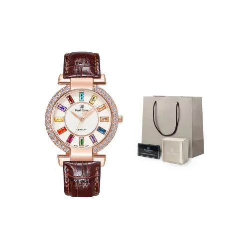 ROYAL CROWN RC Beige Blue Ballet Collection Кварцевый механизм Часы Женские Белый циферблат RC4604 MZ