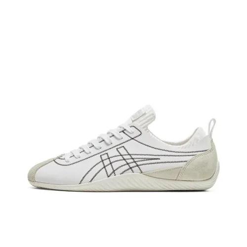 Onitsuka Tiger Sclaw Slip-resistant Abrasion-resistant Low Top Casual Unisex White Onitsuka Tiger Sclaw Slip-resistant Abrasion-resistant Низкий Топ Casual Унисекс Белый