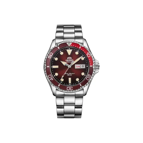 ORIENT Автоматический Механический Механизм Мужские Часы из Коллекции Diving Shark 41,8мм*41,8мм*41,8мм Красные