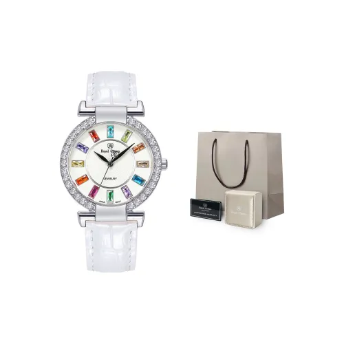 ROYAL CROWN RC Кварцевый механизм Женские часы 11мм*12мм*8мм Белый
