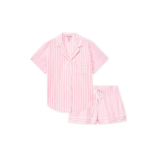 Victoria's Secret Женские пижамные комплекты с розовыми полосами
