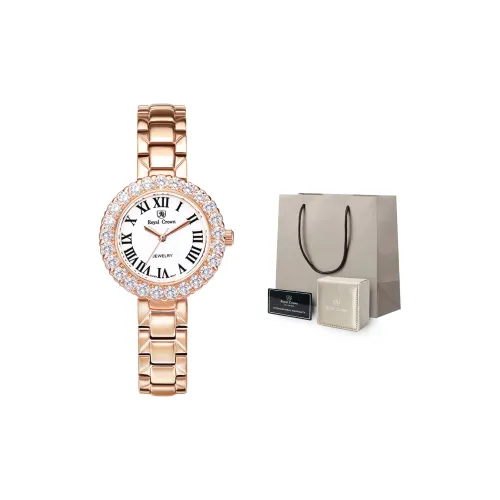 ROYAL CROWN RC Кварцевый механизм Часы Женские Белый Циферблат RC6305S MBM