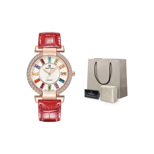 ROYAL CROWN RC Beige Blue Ballet Collection Кварцевый механизм Часы Женские Белый циферблат RC4604 MR