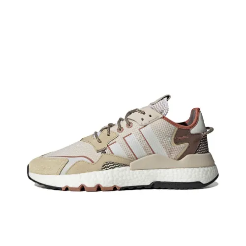 Adidas Originals Nite Jogger Slip Resistant Abrasion Resistant Легкий Низкий Топ Повседневная Обувь Унисекс Бежевый Желтый