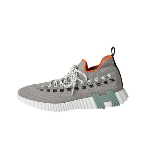 HERMES Fle Low Топ Спортивная Повседневная Обувь Мужская Серый