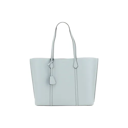 TORY BURCH Perry Кожа Тоут Сумка Сумка для покупок Сумка на плечо Сумка Большая Женская Светло-синяя