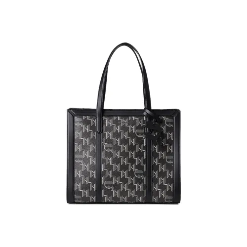 Сумка через плечо из покрытого холста Karl Lagerfeld женская черная