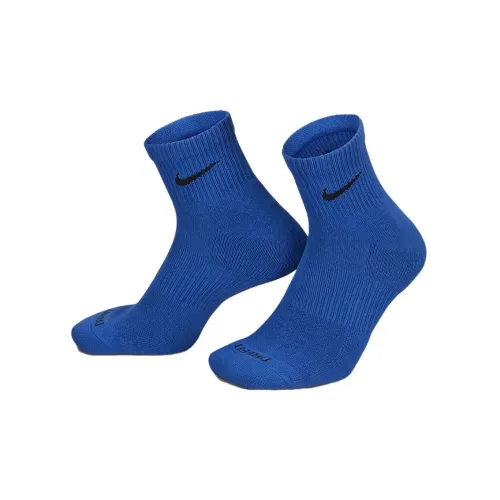 NIKE 3 шт Синий + Небесно-голубой + Белый Унисекс Носки