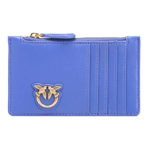 PINKO Наппа Кожа Картхолдер Женская Синяя