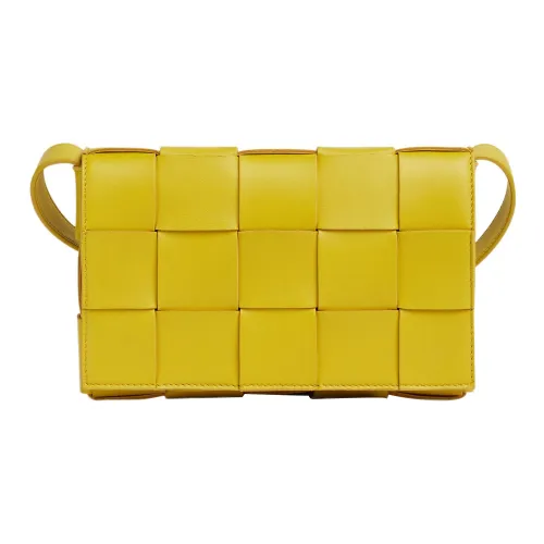 Bottega Veneta Cassette Sheepskin Crossbody Bag Shoulder Bag Women's Pastel Pink Yellow Bottega Veneta Cassette Овчина Сумка через плечо Сумка на плечо Женская Пастельный Розовый Желтый