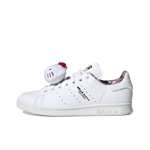 Hello Kitty x Adidas Originals STAN SMITH Противоскользящие устойчивые к истиранию низкие скейтбординговые кроссовки женские белые