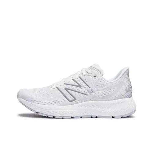New Balance NB Свежий Пена X 880 V13 Амортизация Износостойкий Низкий Топ Беговые кроссовки Женские Белые