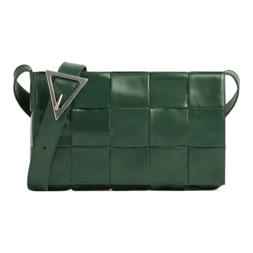 Bottega Veneta Cassette Коровья кожа Сумка через плечо Средний Мужской Дождь Деревянно‑зеленый