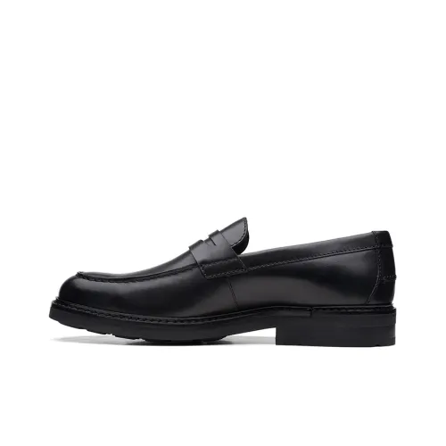 Clarks Повседневные кожаные туфли низкие, черные, мужские