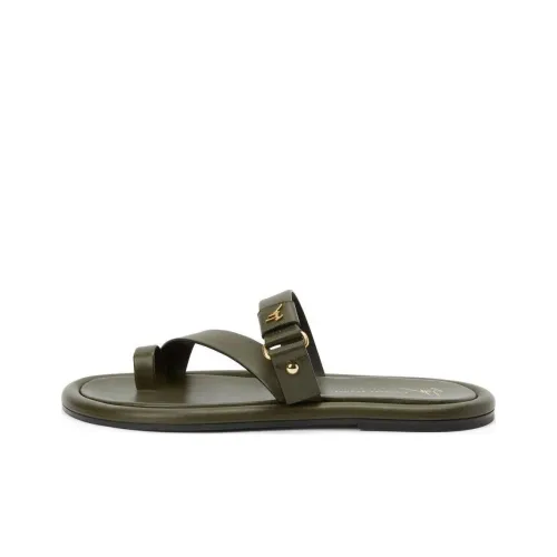 Giuseppe Zanotti GZ Rubber Sole Flip Flops Men's Green Джузеппе Занотти GZ Резиновая подошва Шлепанцы Мужской Зеленый