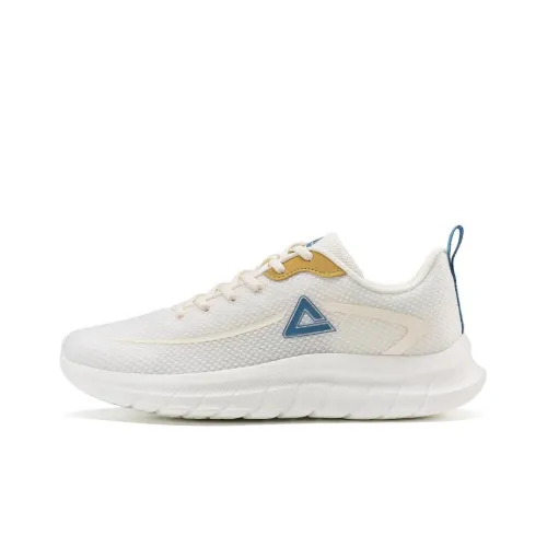 PEAK Qingyi Slip-resistant Abrasion-resistant Breathable Low-Top Running Shoes Men's Beige