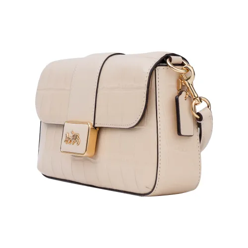 COACH Grace Крокодил Тисненая кожа Сумка Сумка через плечо Сумка через плечо Мини Женская Слоновая кость