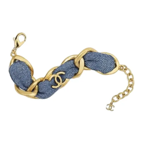 CHANEL Металлические браслеты, золотой, унисекс