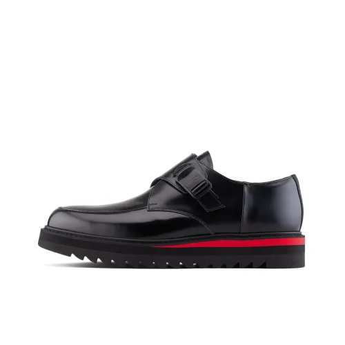 Onitsuka Tiger Monk S Slip-resistant Abrasion-resistant Low Top Casual Shoes Men's Black Red Onitsuka Tiger Monk S Противоскользящий устойчивый к истиранию низкий топ повседневная обувь мужская черный красный