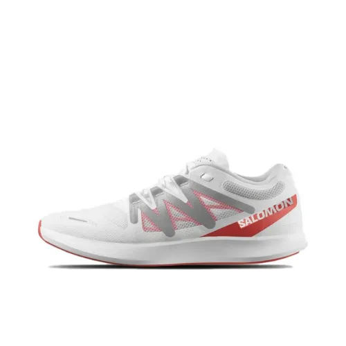 SALOMON Phantasm 2 Амортизирующие подошва Противоскользящие Устойчивые к истиранию Низкий топ Беговые кроссовки Унисекс Белый Серый Красный