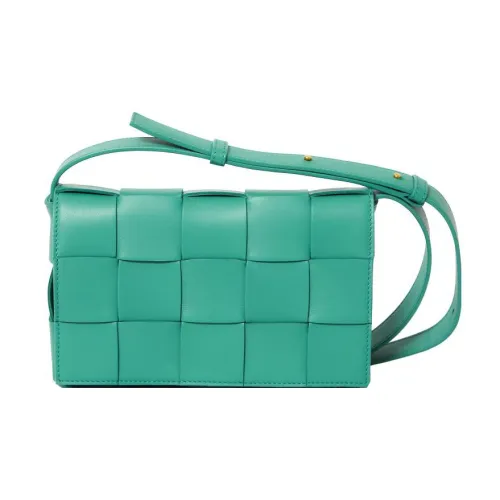 Bottega Veneta Cassette Sheepskin Crossbody Bag Shoulder Bag Women's Green Bottega Veneta Cassette Овчина Сумка через плечо Сумка на плечо Женская Зеленая