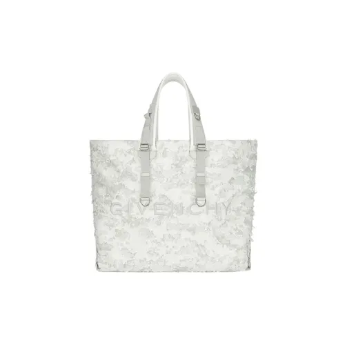 GIVENCHY Кожа Тоут Сумка Сумка для покупок Сумка Большая Мужская Белая Серая