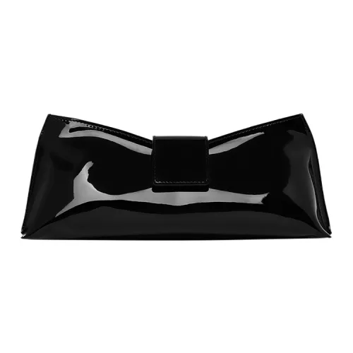 Manu Atelier Лакированная кожа Клатч Стандартный Женский Черный