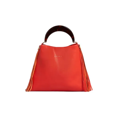 MARNI Venice Телячья кожа Сумка через плечо Женская Апельсин