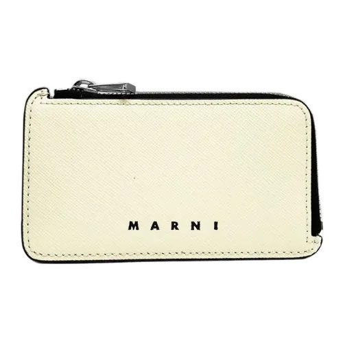 MARNI Телячья кожа Кошелек Мужской Бежевый Черный