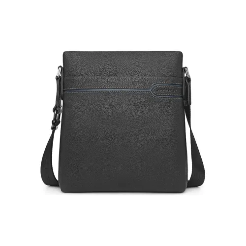 JAGUAR Подлинная коровья кожа Сумка через плечо Стандартная Мужская Черная