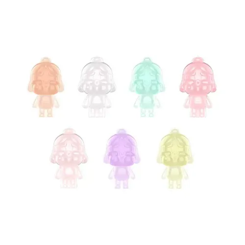 POP MART CRYBABY Doll CRYBABY Doll Spring Collection Мини Фигурки Набор из 7 шт Прозрачный Слепой Бокс с Карточкой