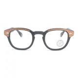 Черная рамка с текстурой древесного зерна/черное дерево