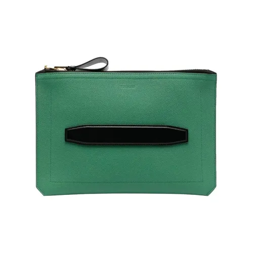 TOM FORD Клатч из телячьей кожи мужской зеленый