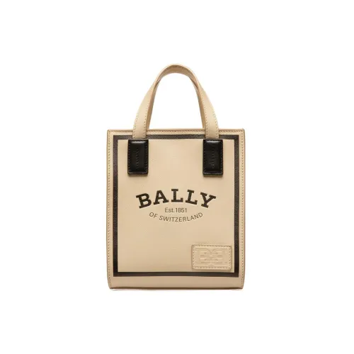 BALLY Crystalia Телячья кожа Тоут Сумка Сумка для покупок Сумка Сумка через плечо Сумка через плечо Мини Женская Светлый Бежевый