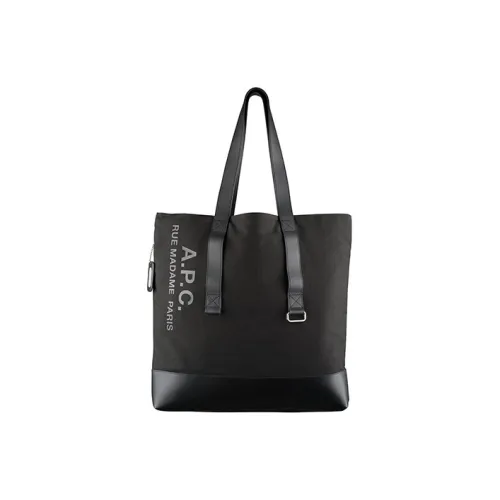 A.P.C Хлопок Тоут Сумка Сумка для покупок Сумка на плечо Сумка унисекс черная