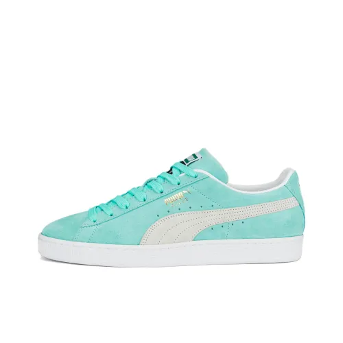 PUMA Suede Series Classic XXI Low Топ Скейтборд Кроссовки Унисекс Мятно-Синий