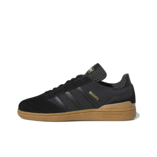 Adidas Originals Busenitz Slip-Resistant Abrasion-Resistant Low Top Skateboard Shoes Men's Black Gold Adidas Originals Busenitz Slip-Resistant Abrasion-Resistant Низкие Кроссовки для скейтбординга Мужские Черный Золото