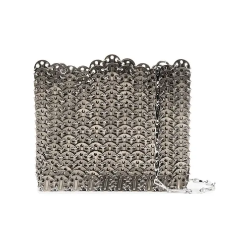 Paco Rabanne Металлическая Сумка через плечо Женская Серебряная