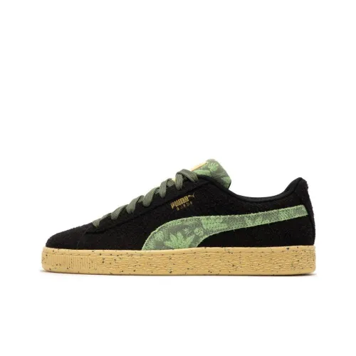 PUMA Suede Series Мягкий Jungle Низкие Кроссовки для скейтбординга Унисекс Черный Зеленый