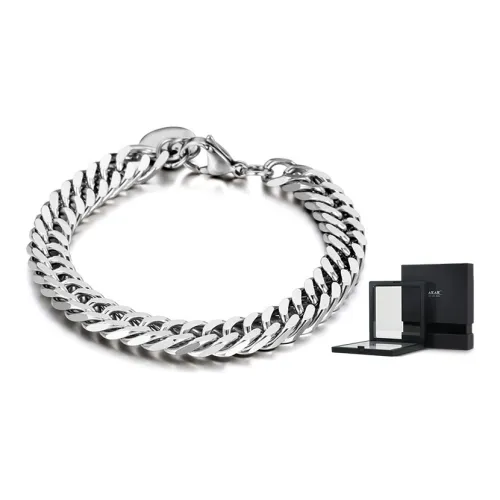AKAK Титановая сталь Браслеты Панк CUBAN BRACELET Унисекс