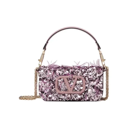 Valentino Locò 3D Вышивка Сумка через плечо Сумка Мини Женская Розовая
