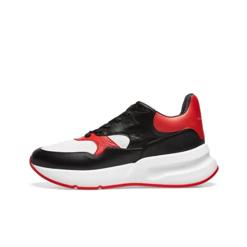 Alexander McQueen Oversized Sneaker Low Топ Спортивная повседневная обувь Мужская Черный Белый Красный